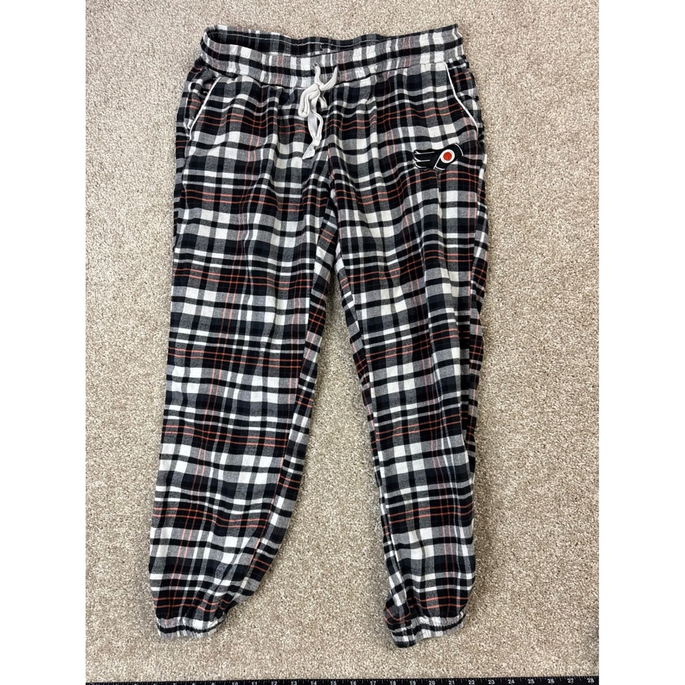 Concepts Sport NHL Philadelphia Flyers Plaid Jogger Pajama Pants Mens Medium